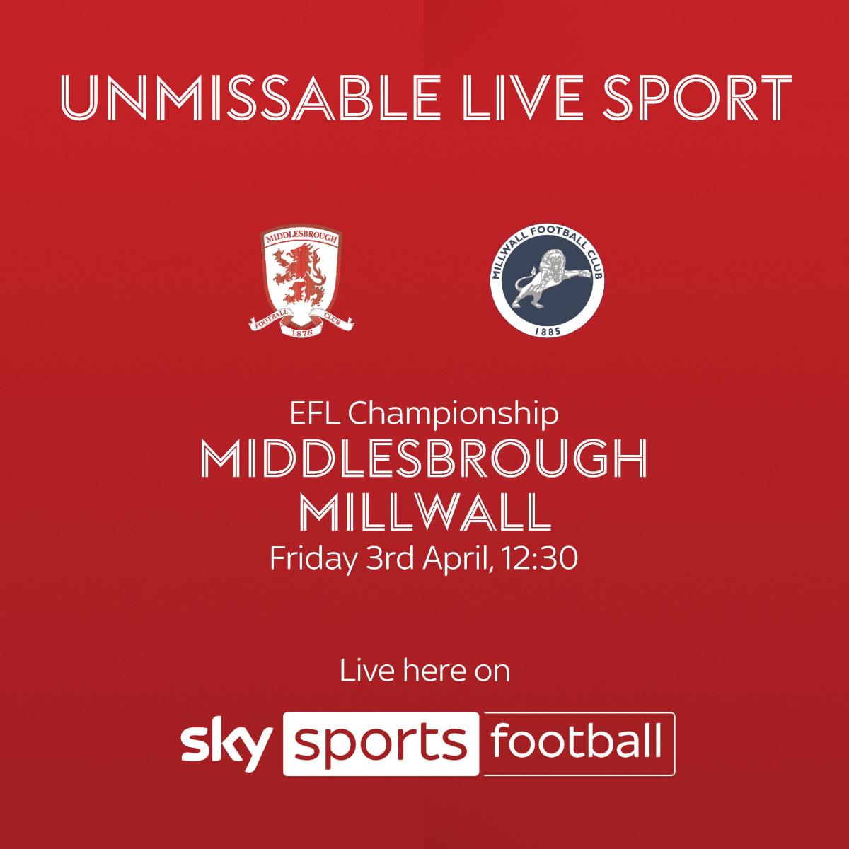 Middlesbrough vs Millwall