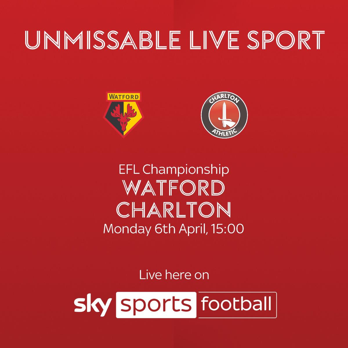 Watford vs Charlton Athletic