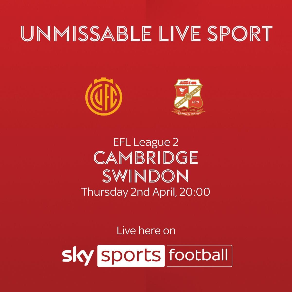 Cambridge United vs Swindon Town