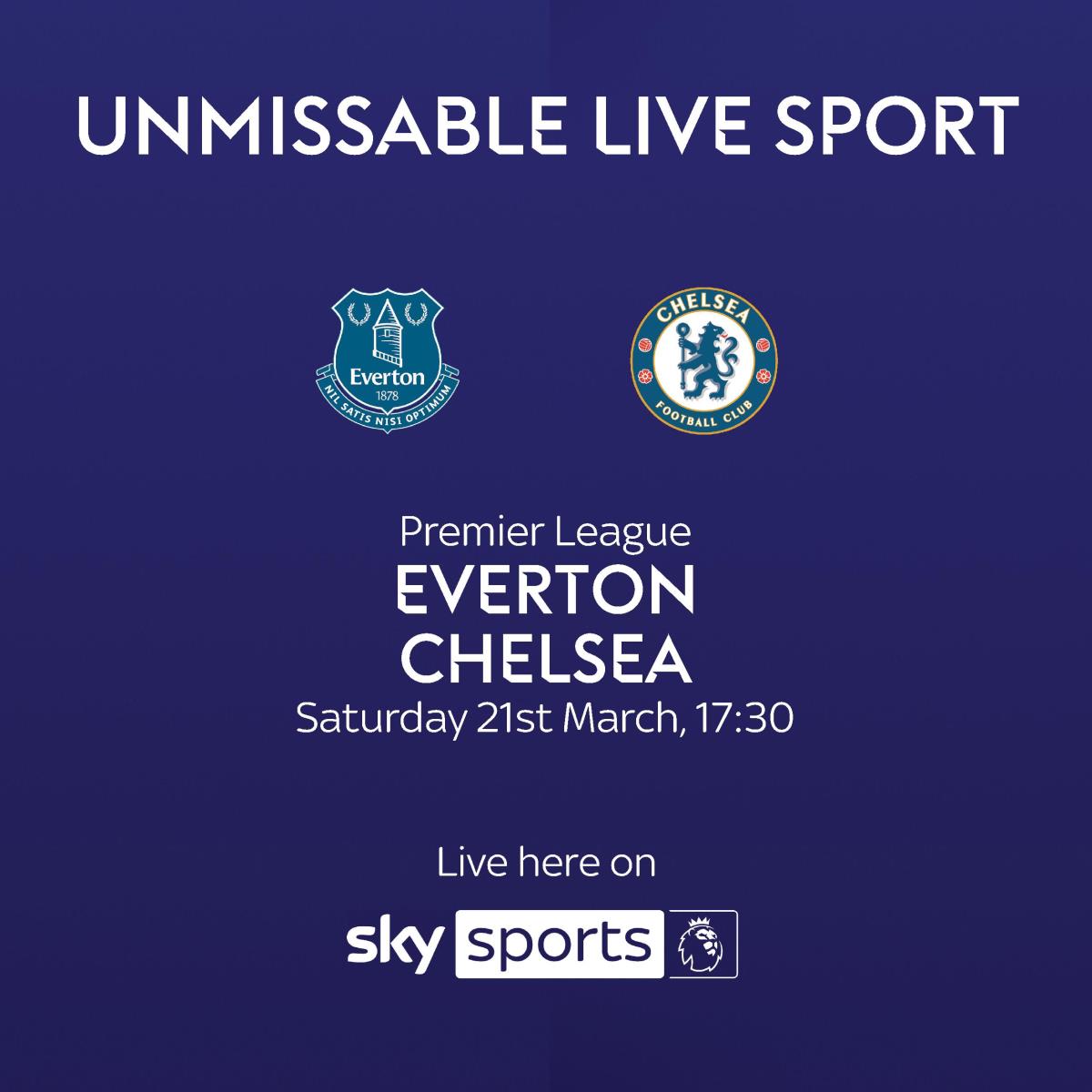 Everton VS Chelsea Premier League Action