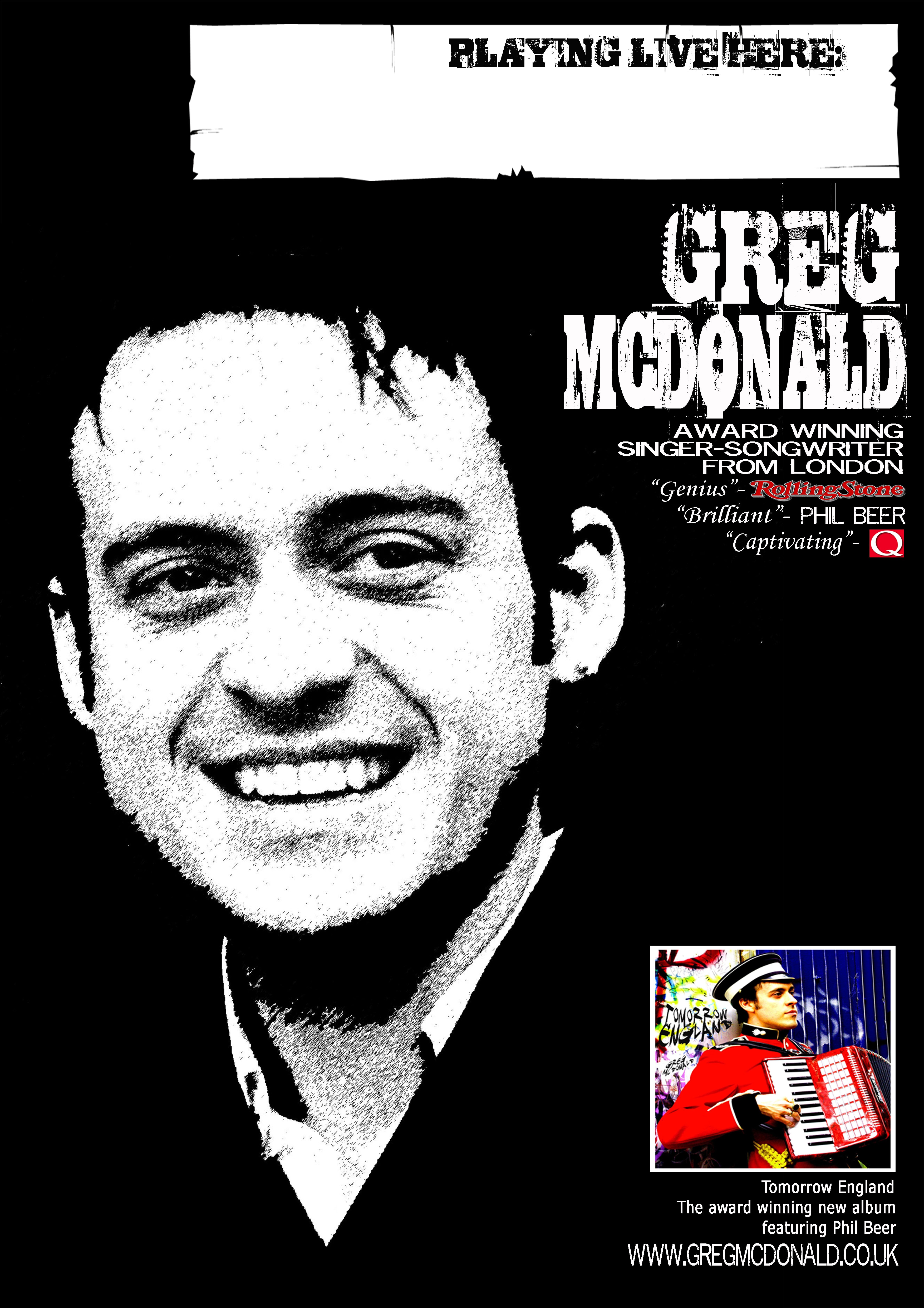 Live Music: Greg McDonald
