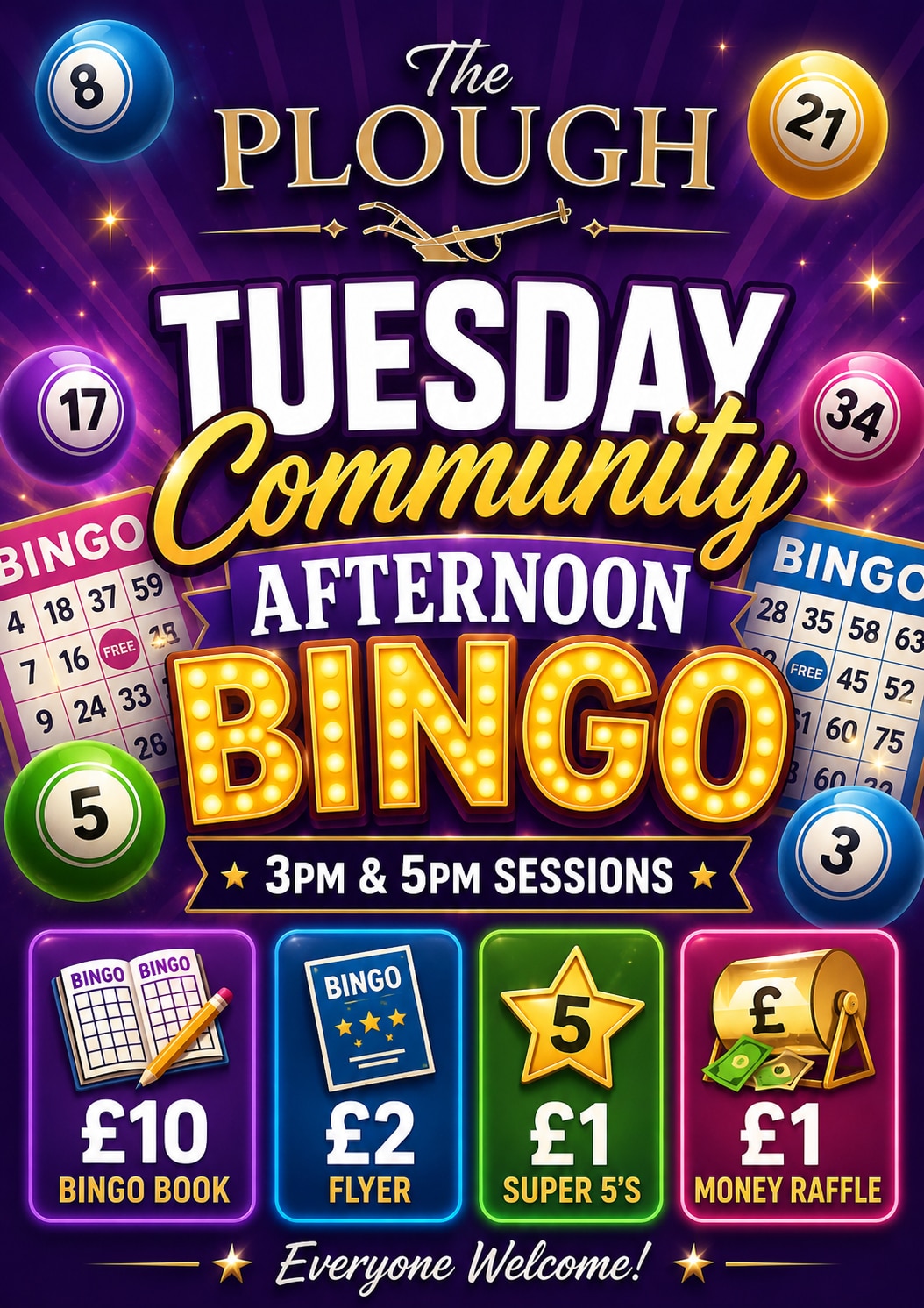 Tuesday Afternoon Community Bingo