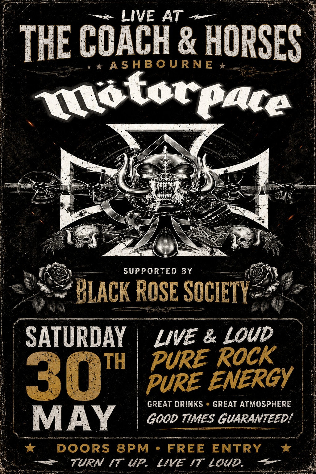 Motor pace & Black Rose Society Live Music