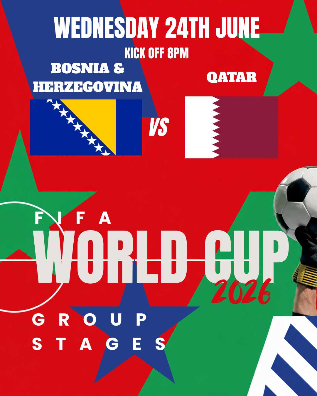 Bosnia & Herzegovina vs Qatar