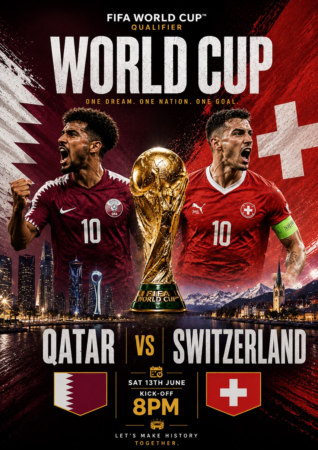 2026 World Cup - Qatar Vs. Switzerland