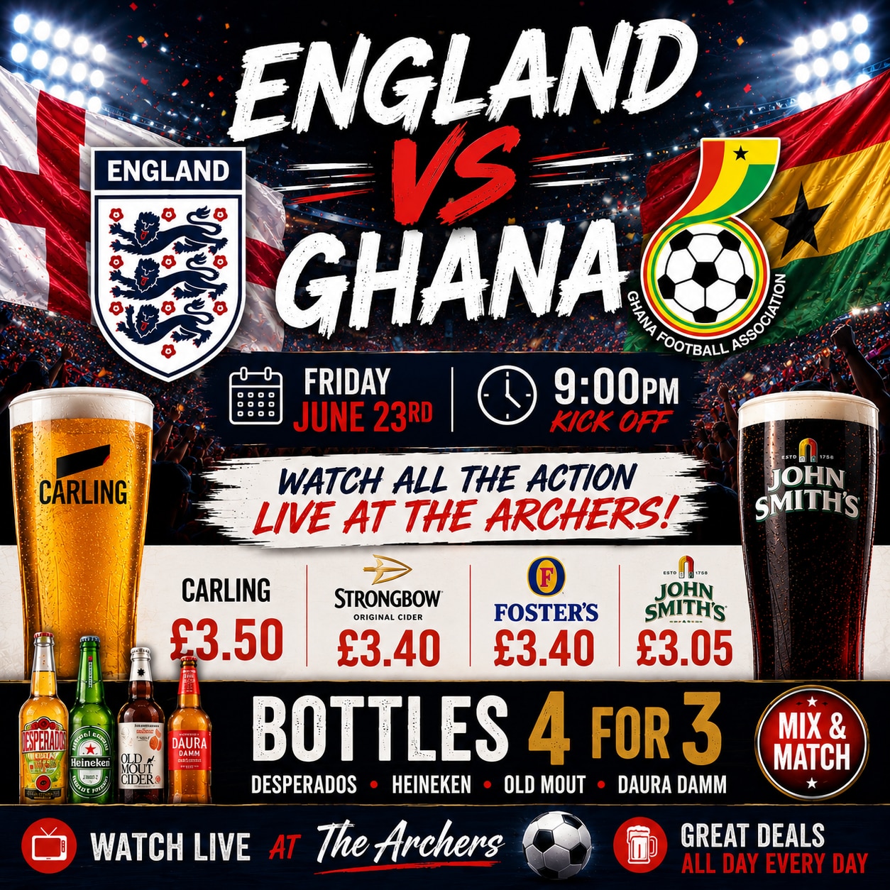 England v Ghana