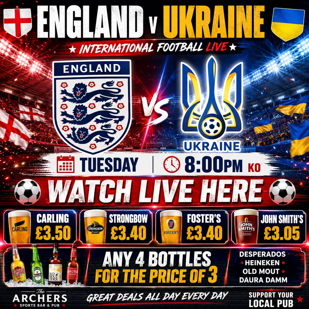 Lionesses v Ukraine