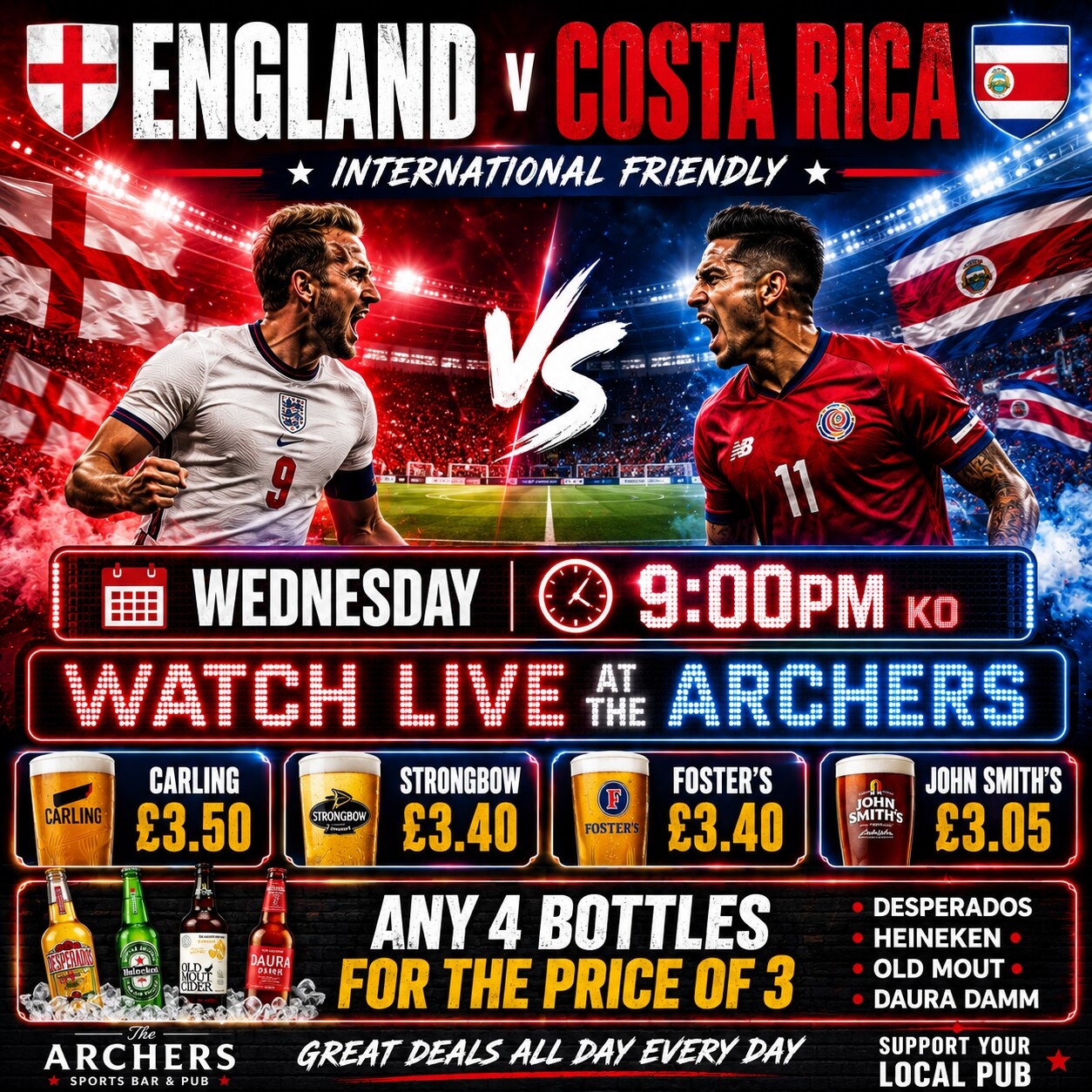 England v Costa Rica