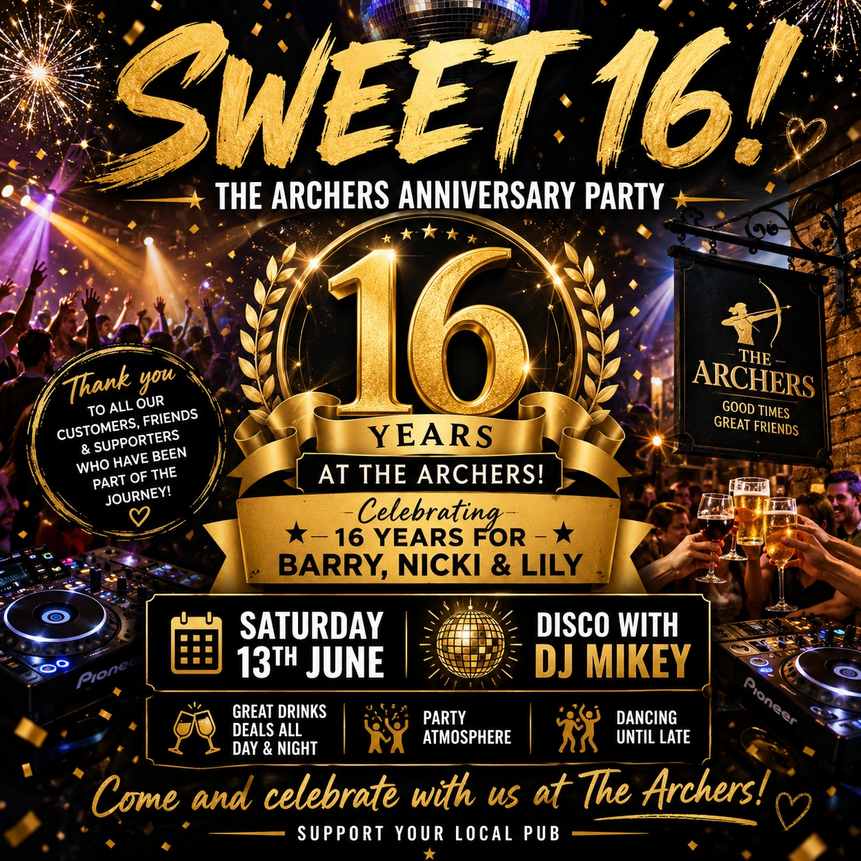 16th Anniversary Party
