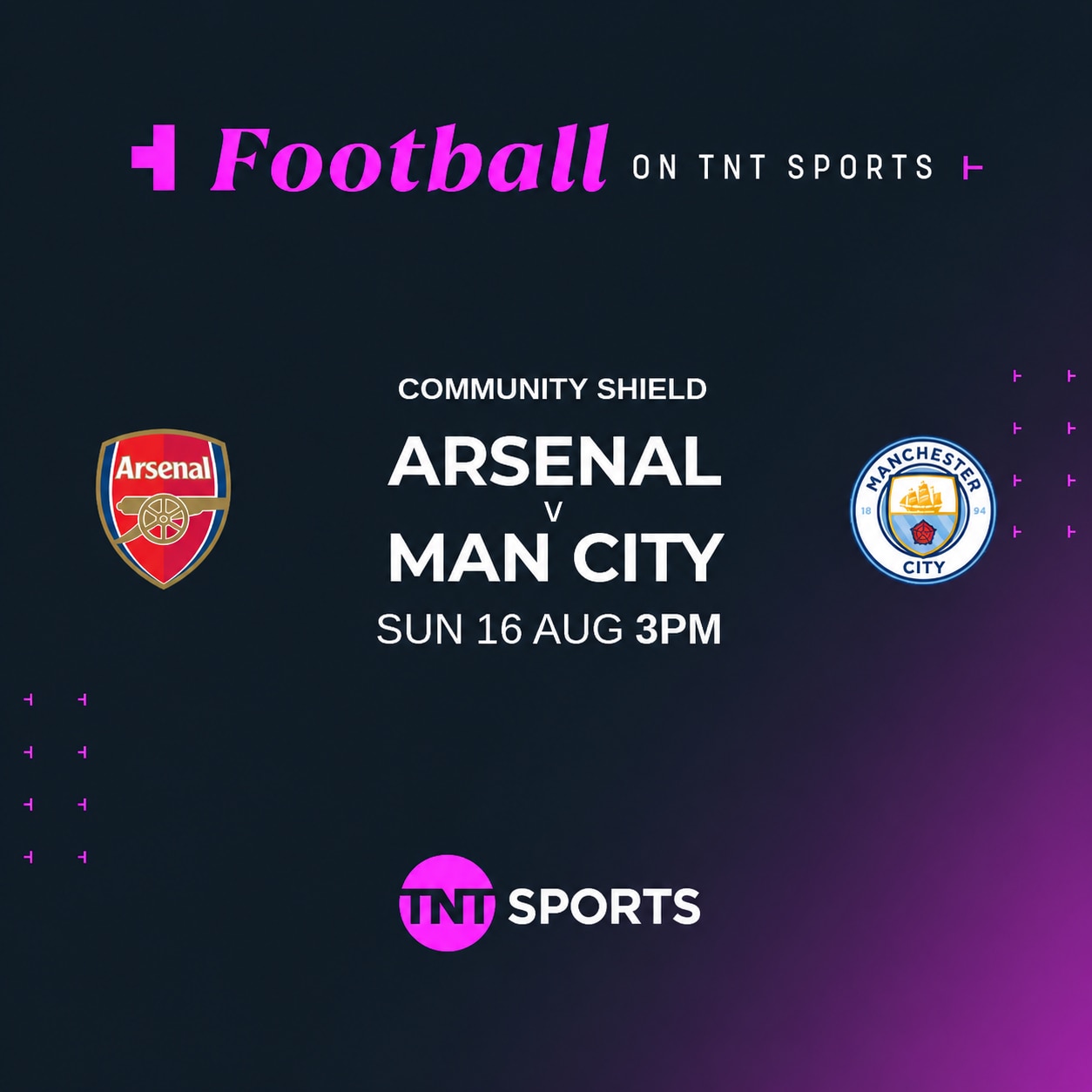 Arsenal vs Man City Community Shield