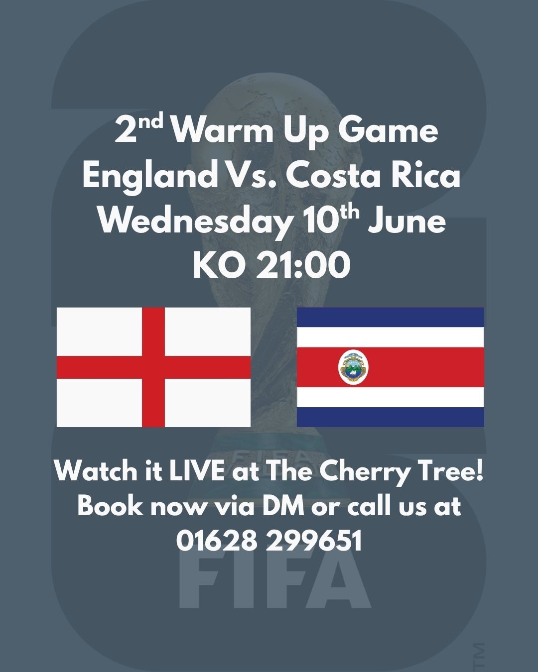 World Cup Warm Up Game - ENGLAND vs Costa Rica