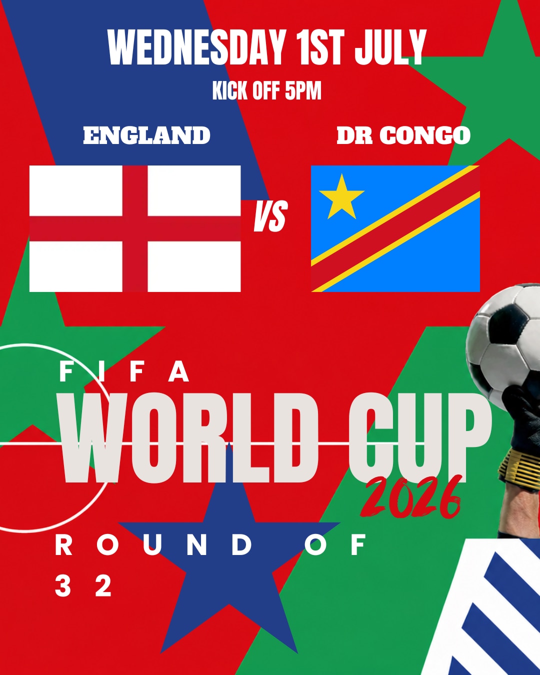 England vs DR Congo