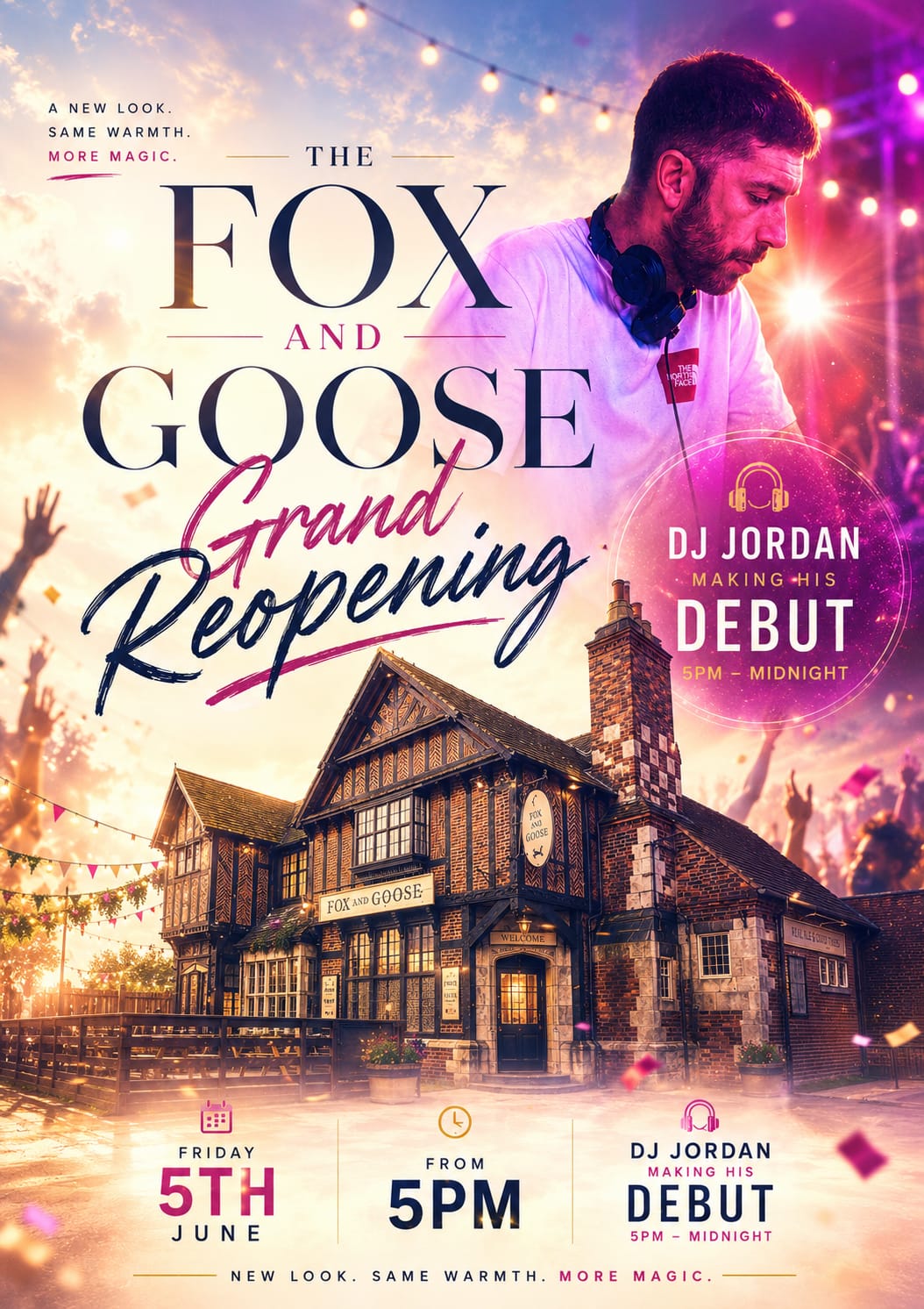 🎉 THE FOX & GOOSE GRAND REOPENING 🎉
