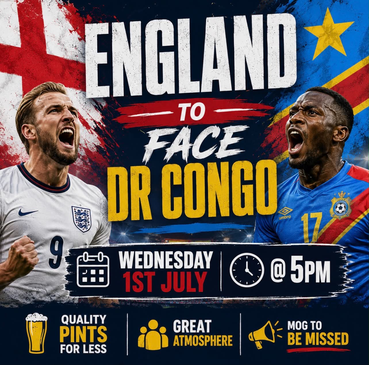 England vs DR congo