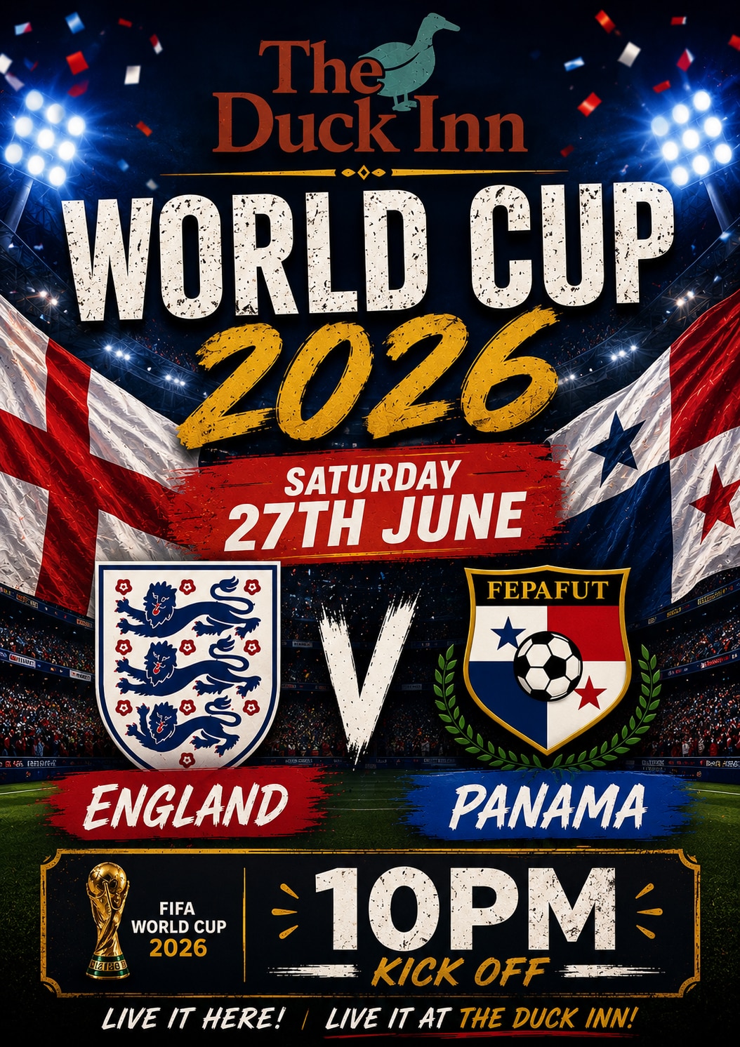 England v Panama