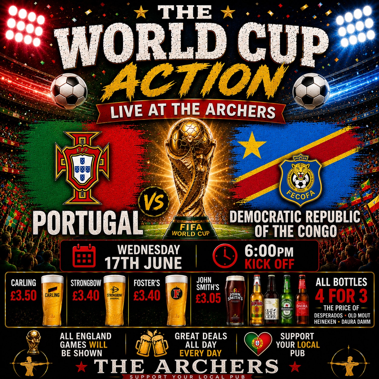 Portugal v Democratic Republic of the Congo.