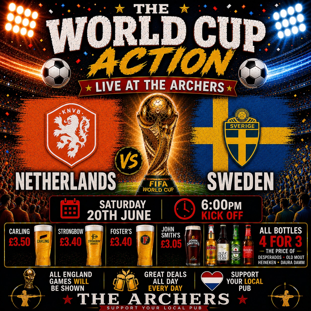 Netherlands v Sweden