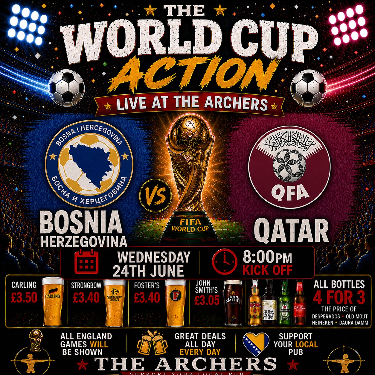 Bosnia Herzegovina v Qatar