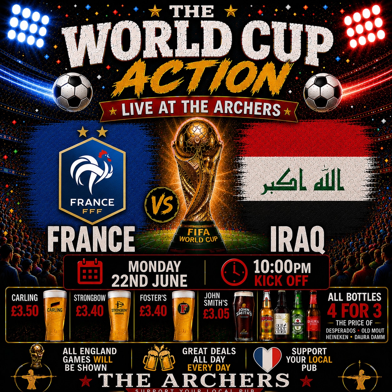 France v Iraq.