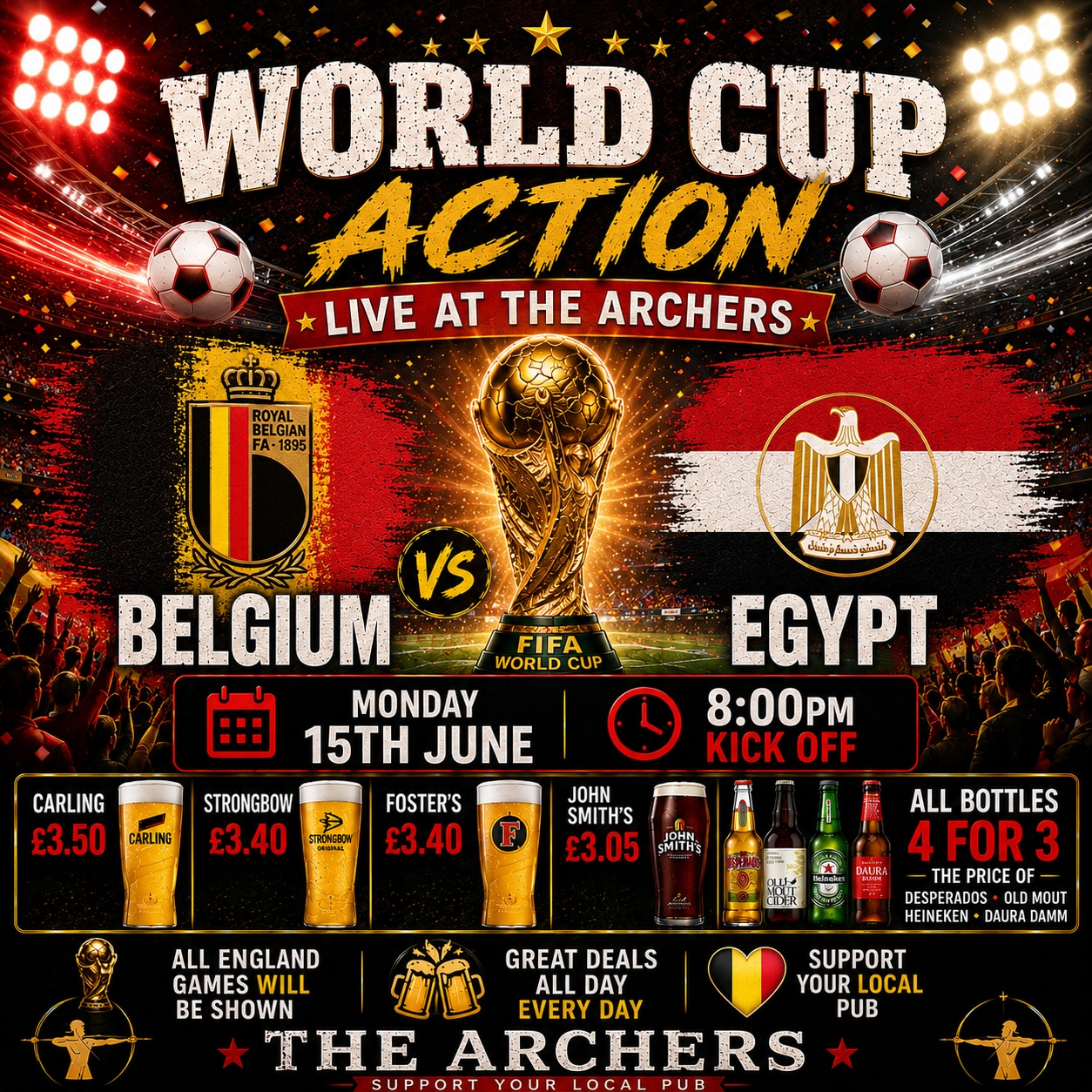 Belgium v Egypt