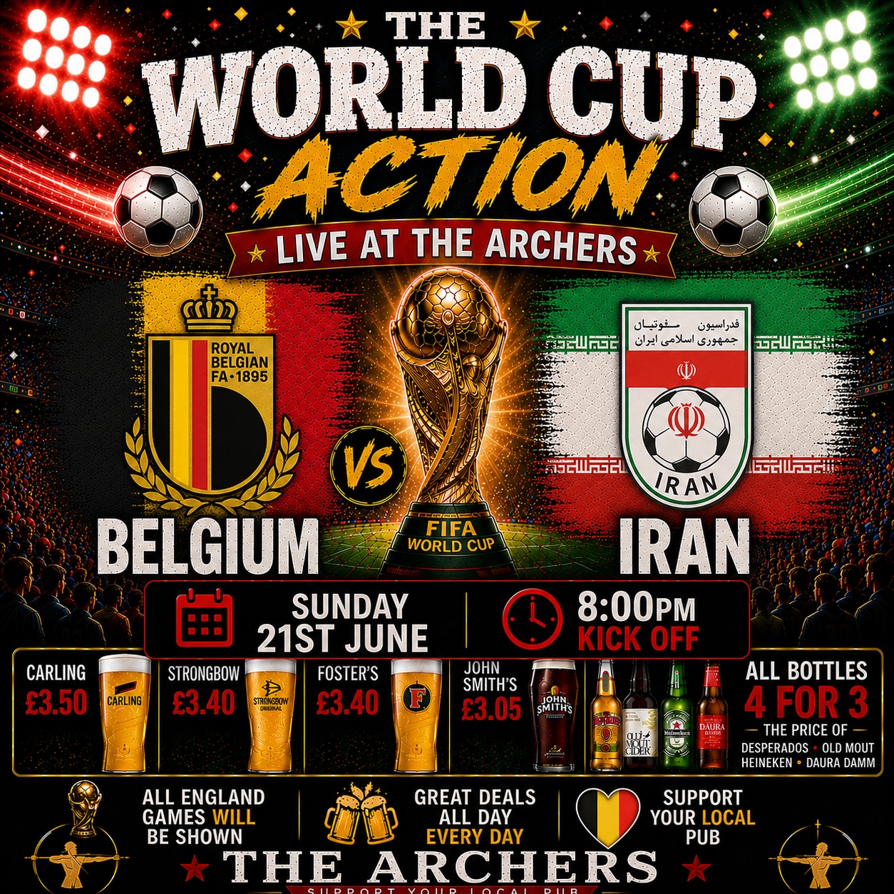 Belgium v Iran.