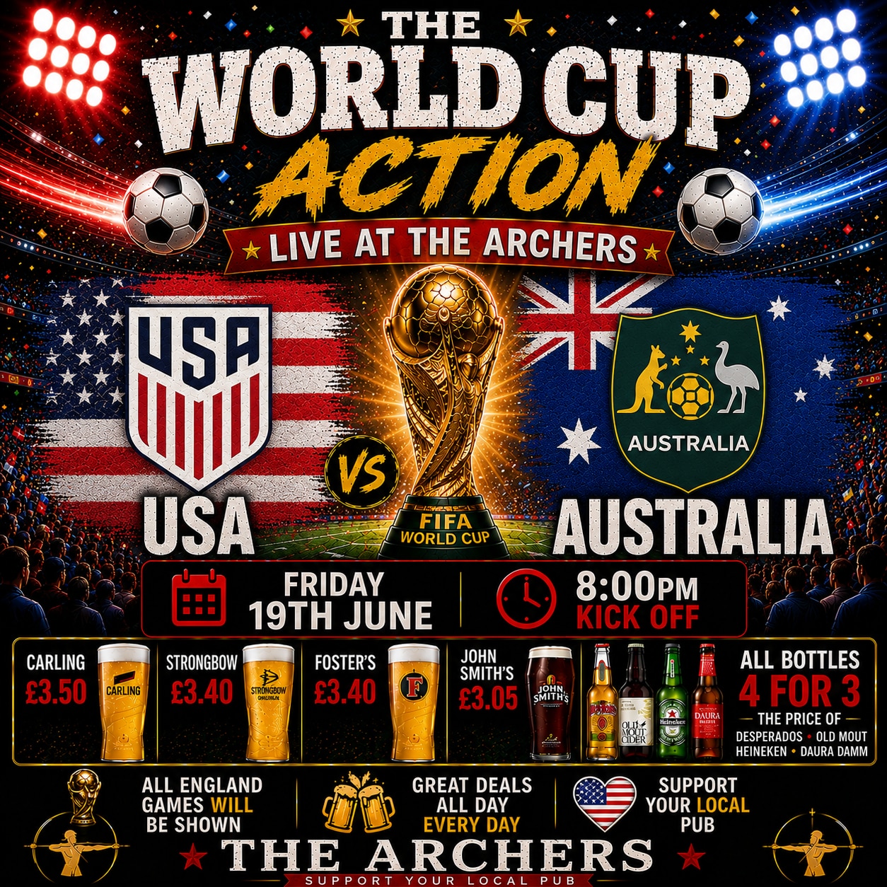 USA v Australia
