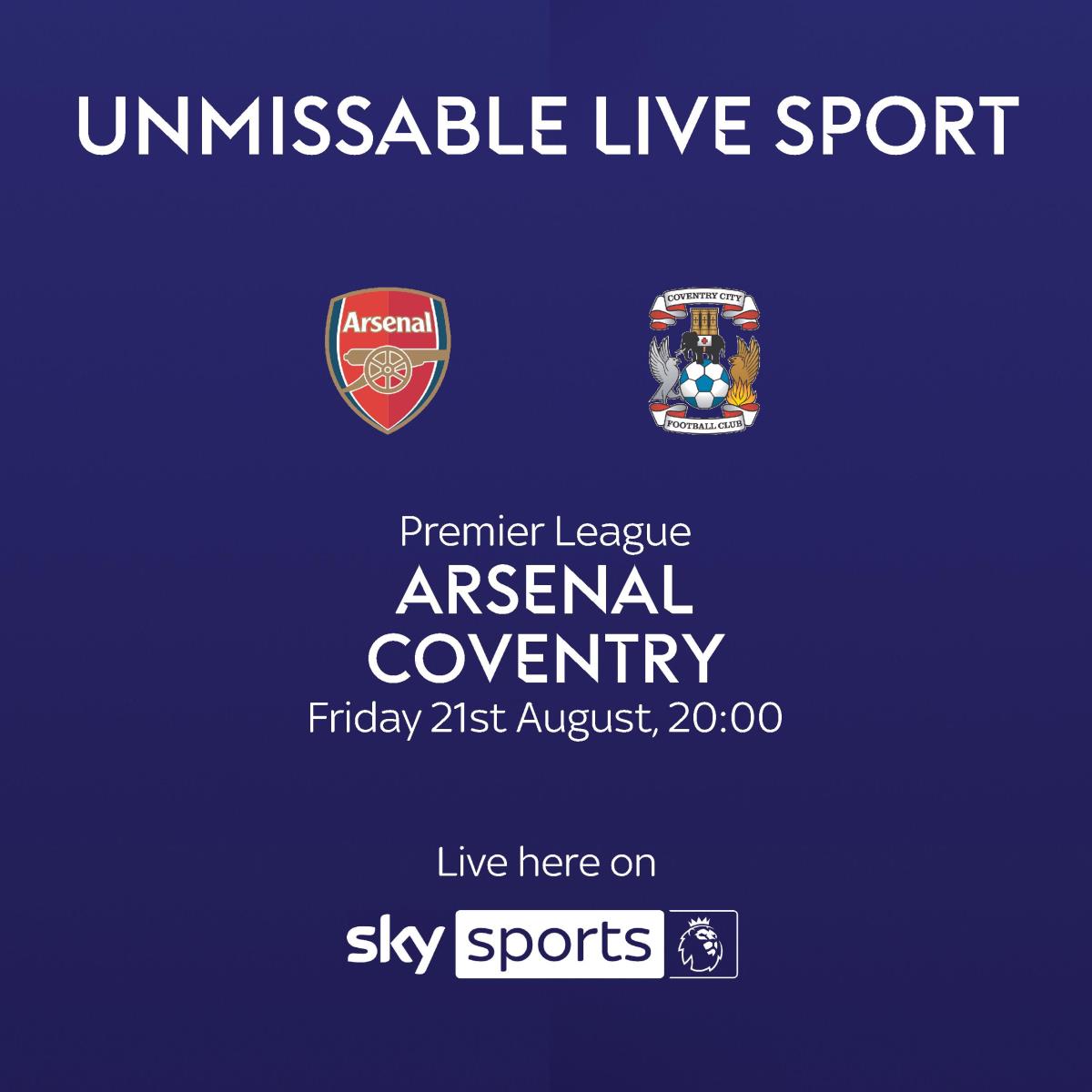 ⚽ Arsenal vs Coventry – Live at The Brown Horse Neston!