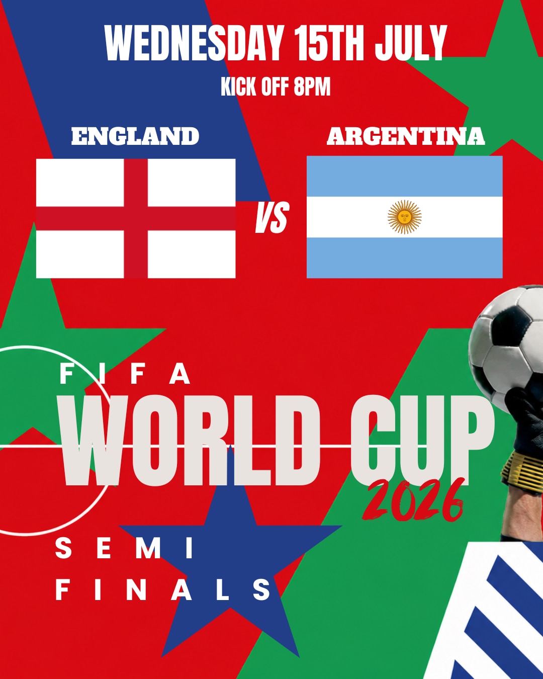 England vs Argentina