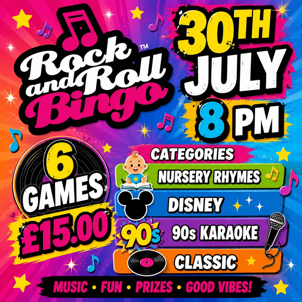Rock n Roll Bingo 