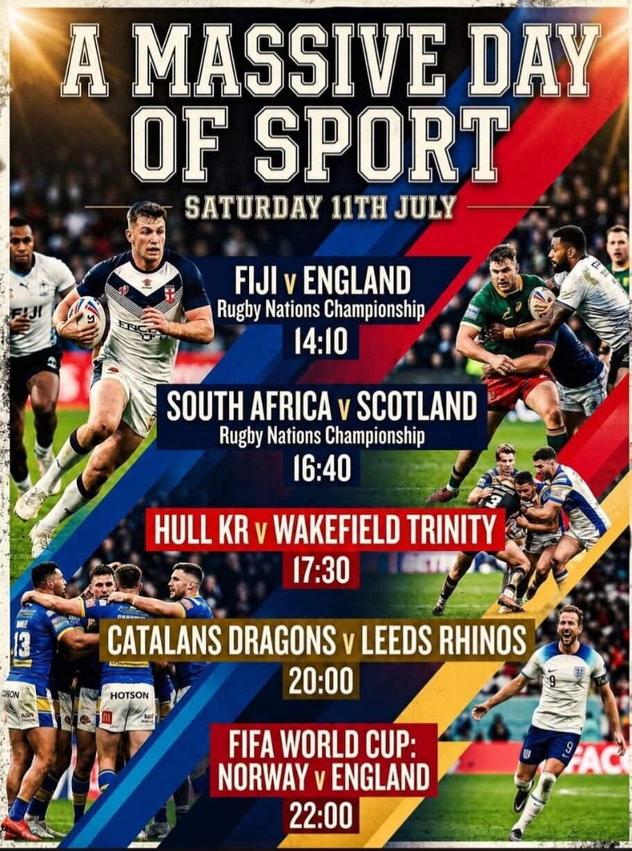 A massive day of sport 