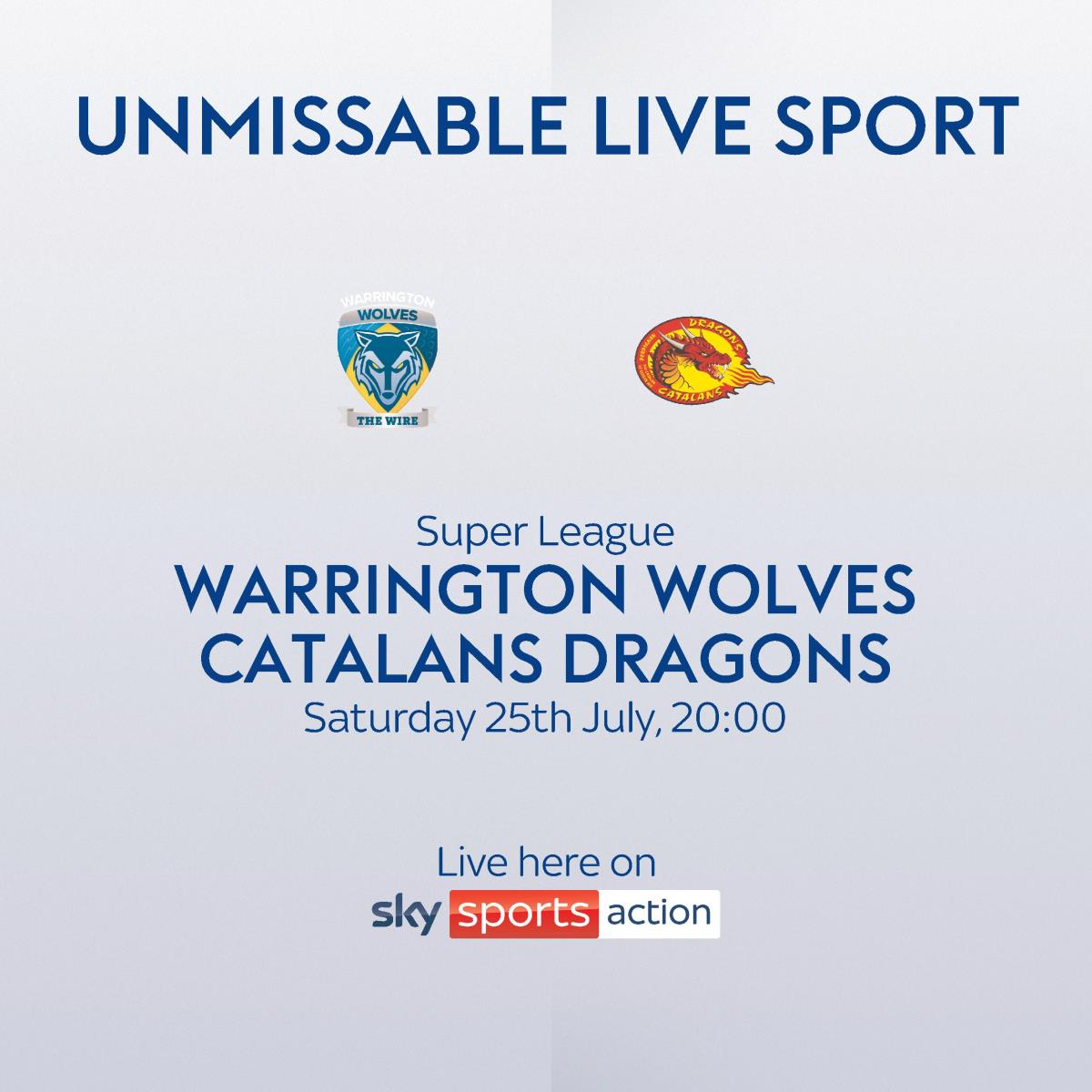 Warrington Wolves vs Catalan Dragons 