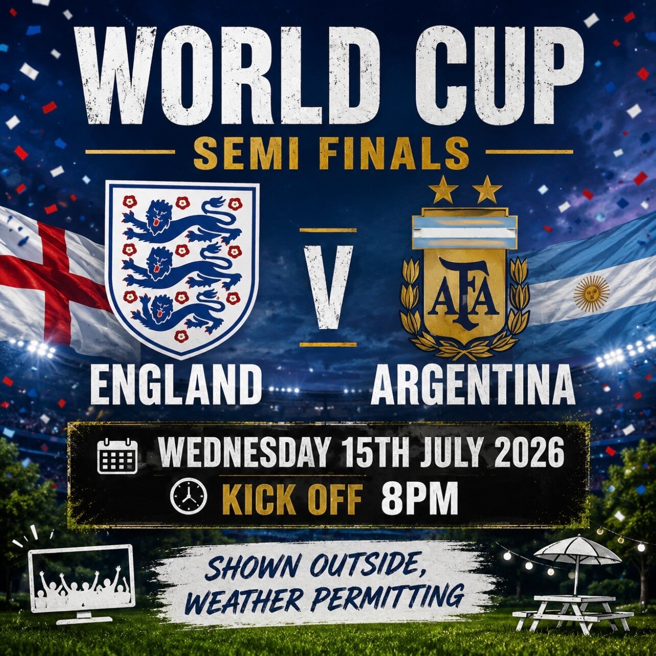 ENGLAND V ARGENTINA