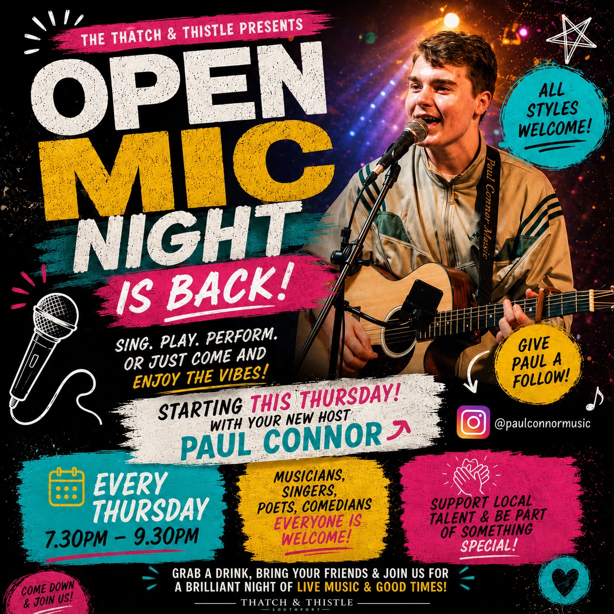Open Mic Night - with Paul Connor