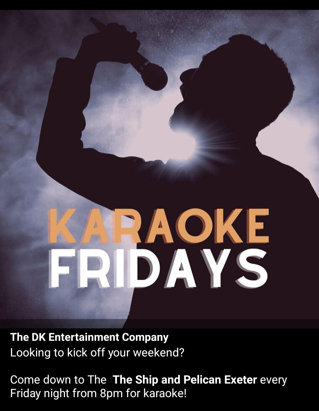 Friday Nights Karaoke Nights  8 till Late 