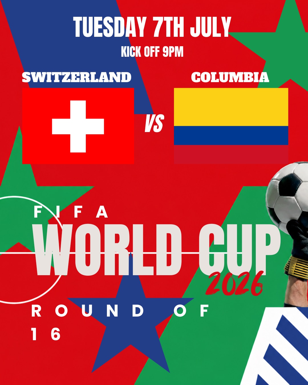 Switzerland vs Columbia