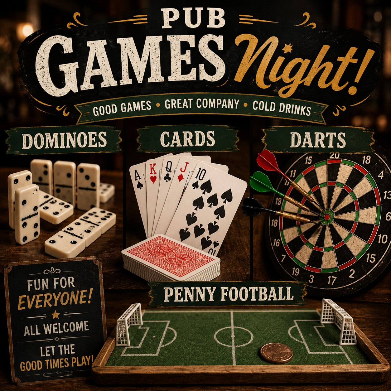 Pub games night