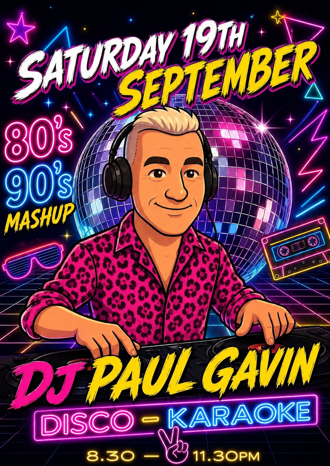 80's & 90's Disco & Karaoke with DJ Paul Gavin