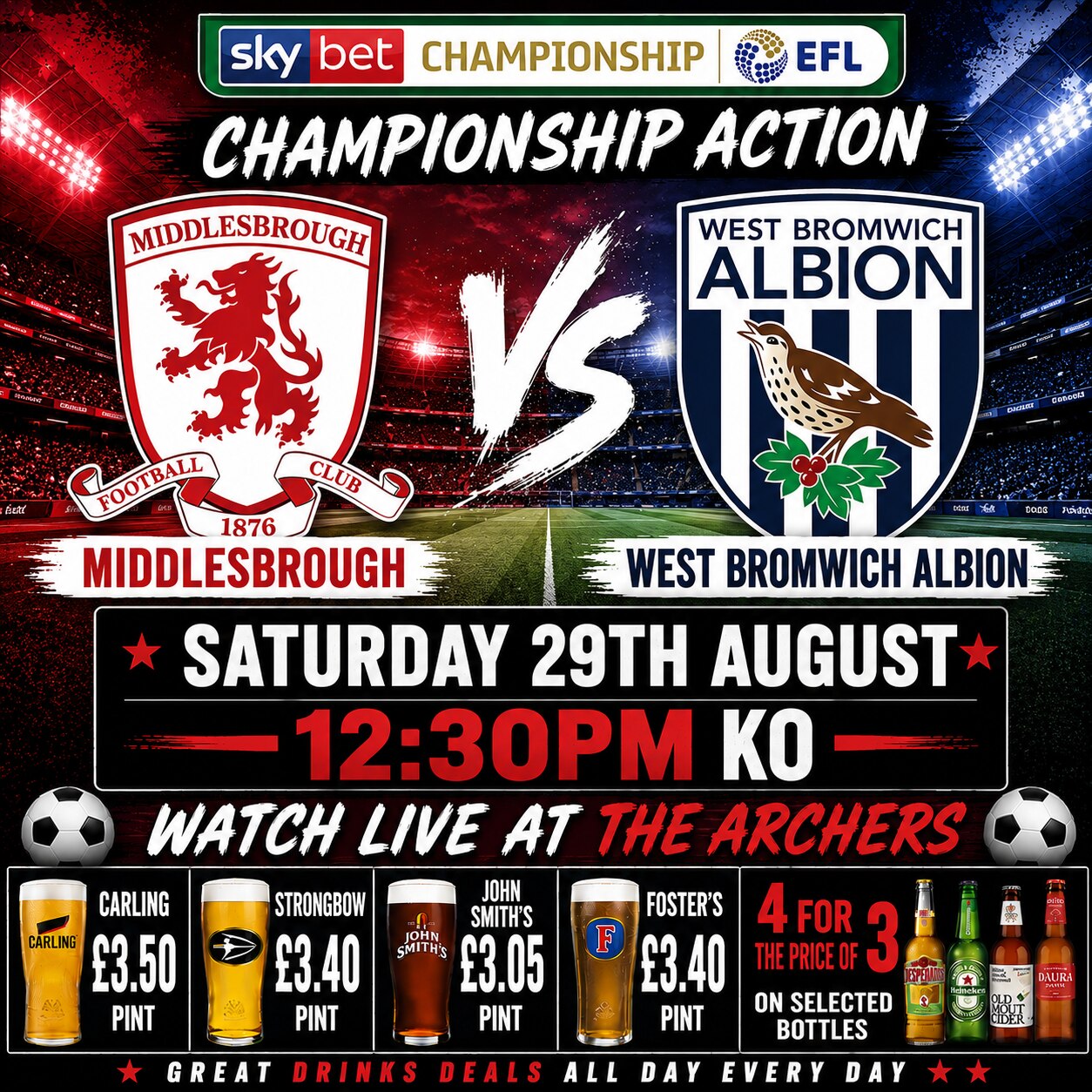 Middlesbrough v West Brom