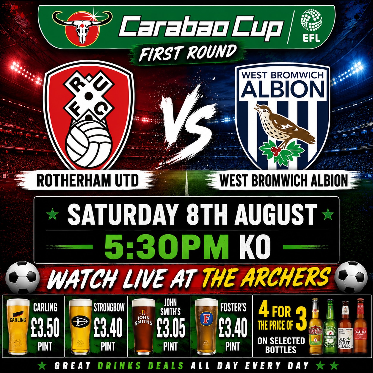 Rotherham Utd v Wes Brom