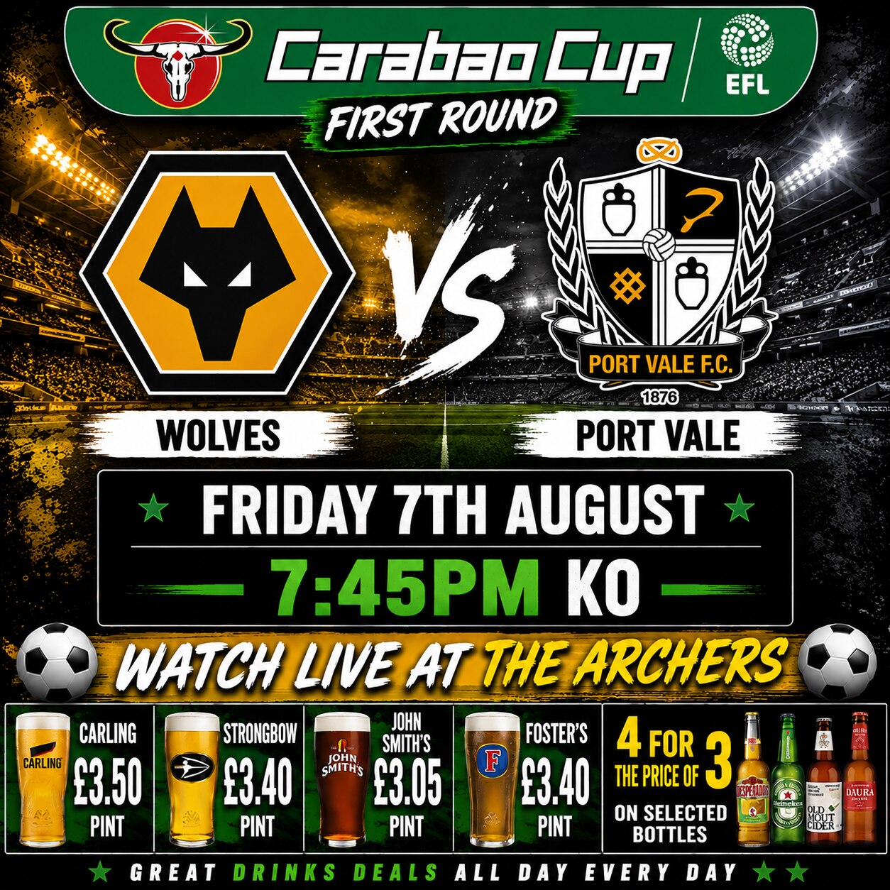 Wolves v Port Vale