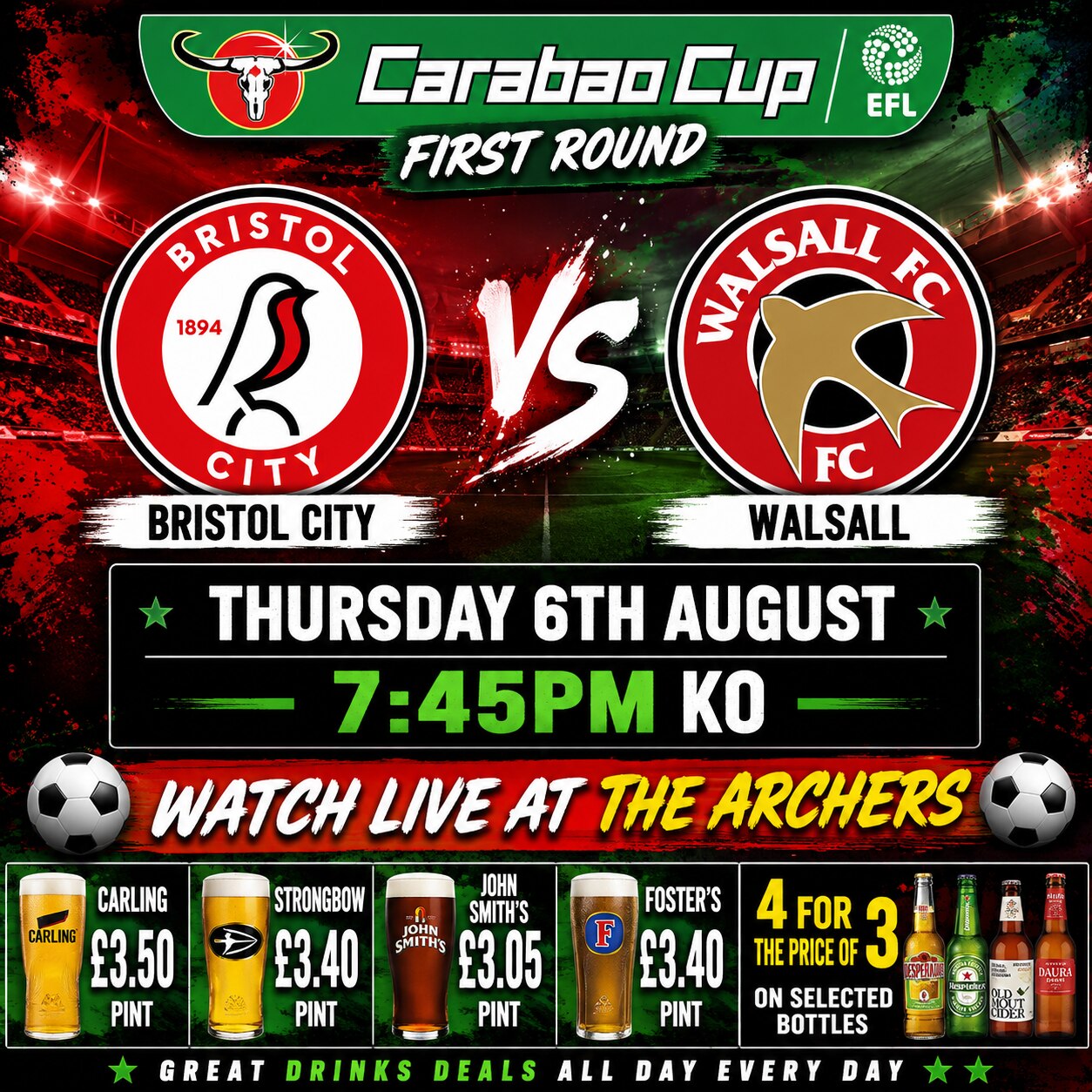 Bristol City v Walsall