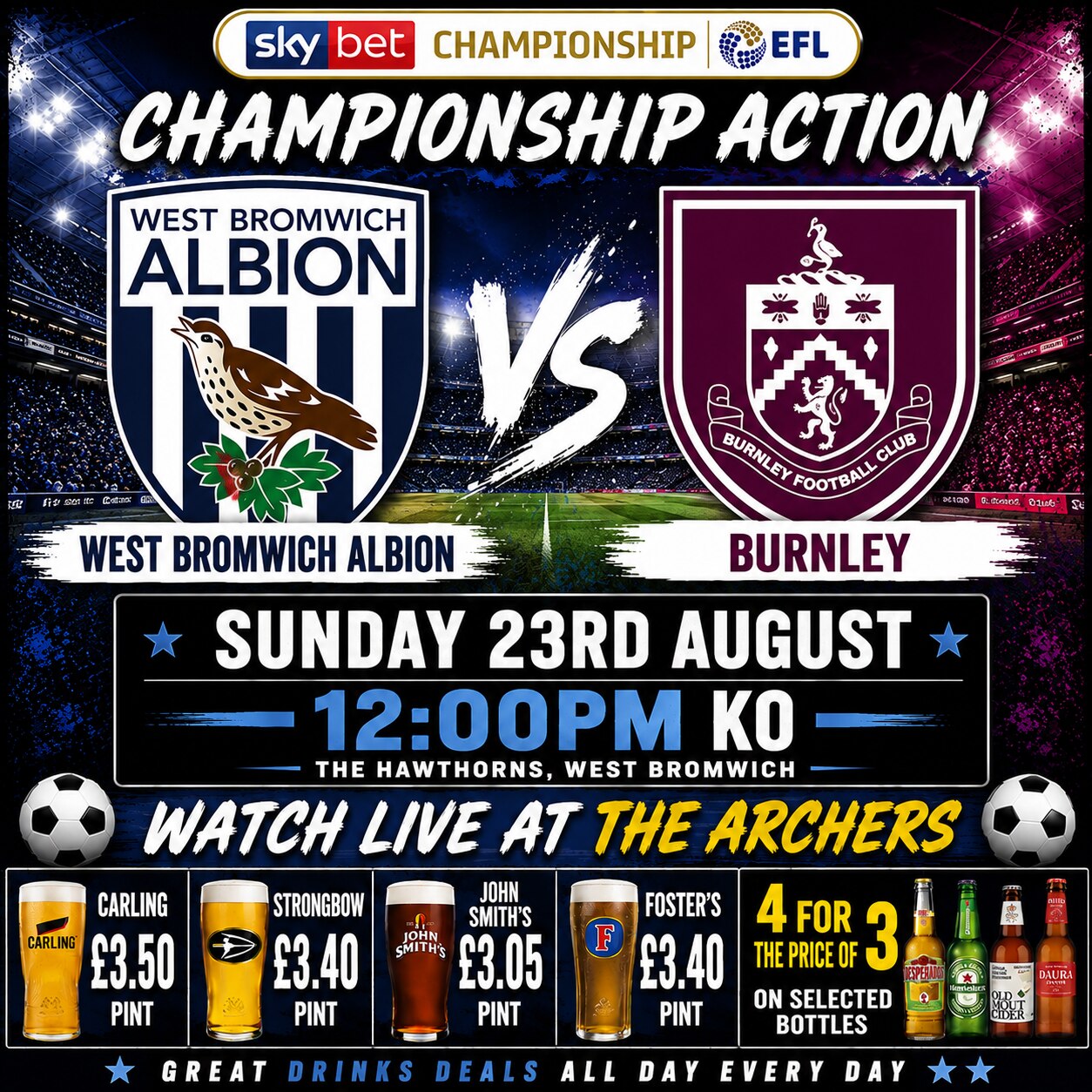 West Brom v Burnley