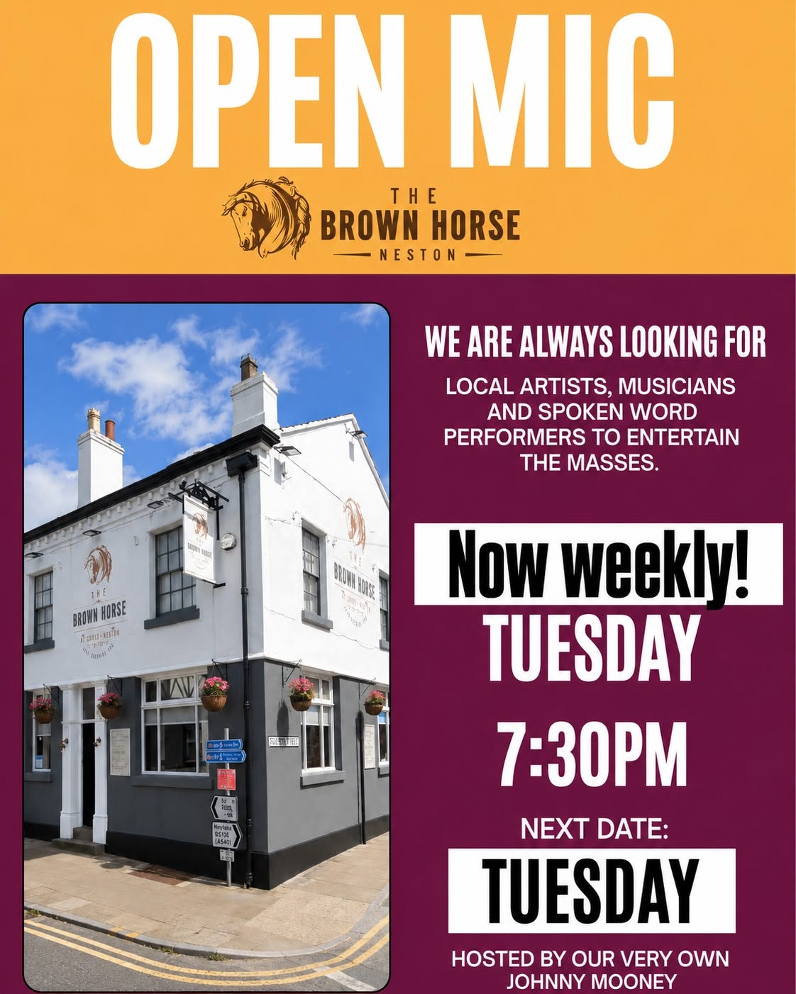 Every Tuesday Open Mic Night!