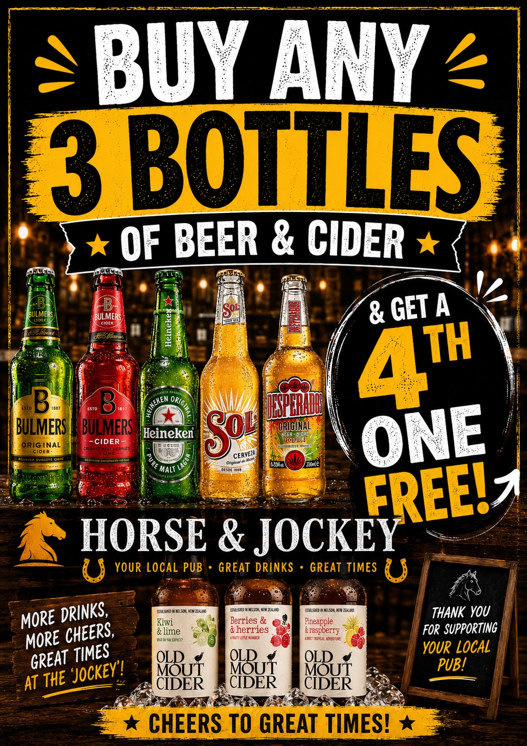 Buy Any Bottles get one free