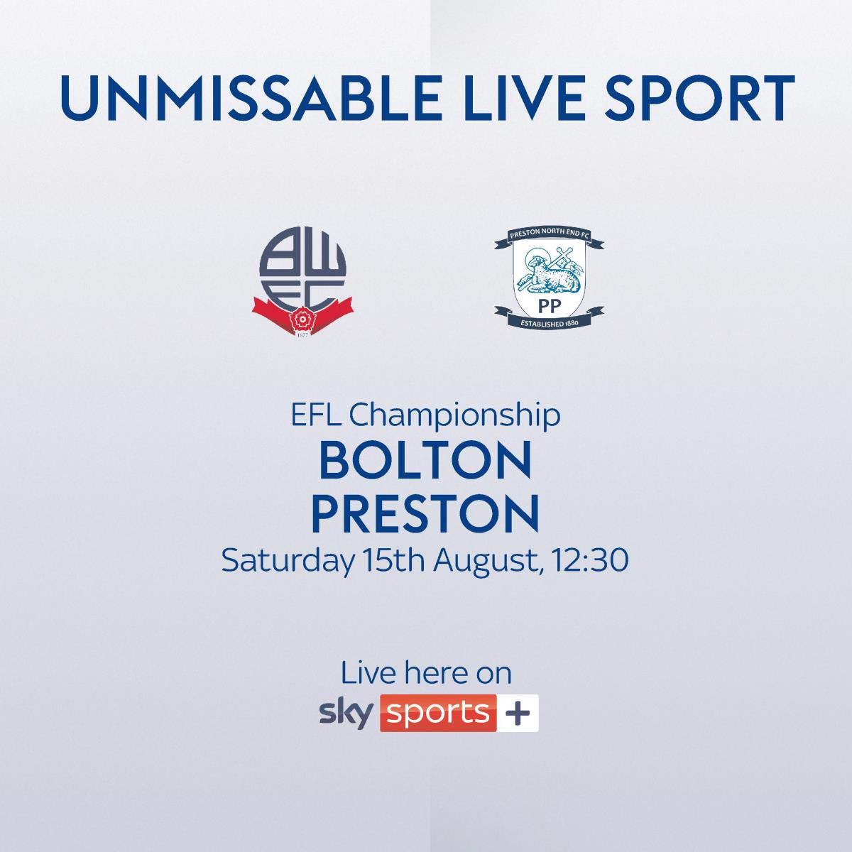 Bolton Wanderers vs Preston North End – Live at The Queen Victoria ⚽