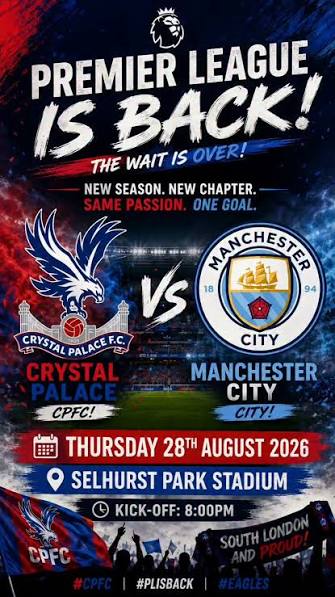 20:00 Crystal Palace v Manchester City 
