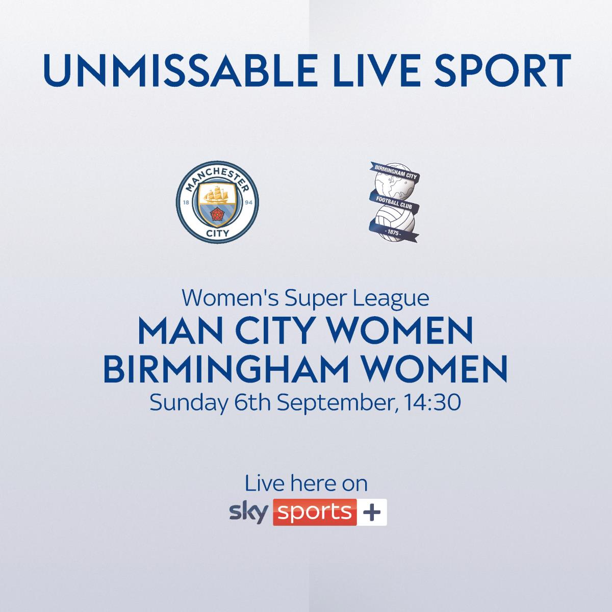 Manchester City Women v Birmingham City Women – Live at The Queen Victoria