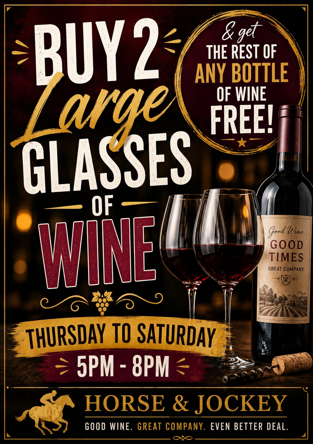 Buy 2 Glasses of Wine