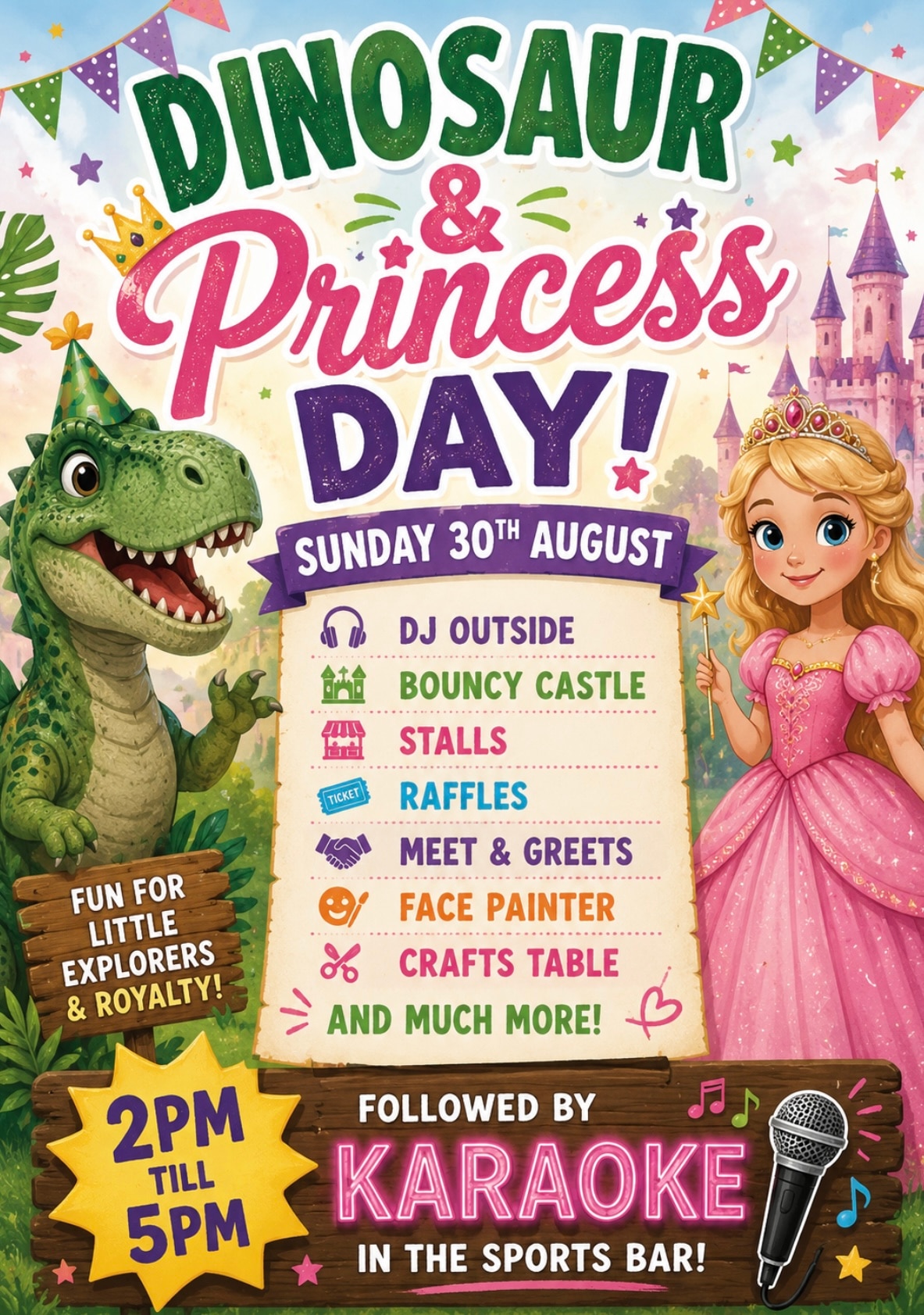 PRINCESS & DINOSAUR CHARITY DAY