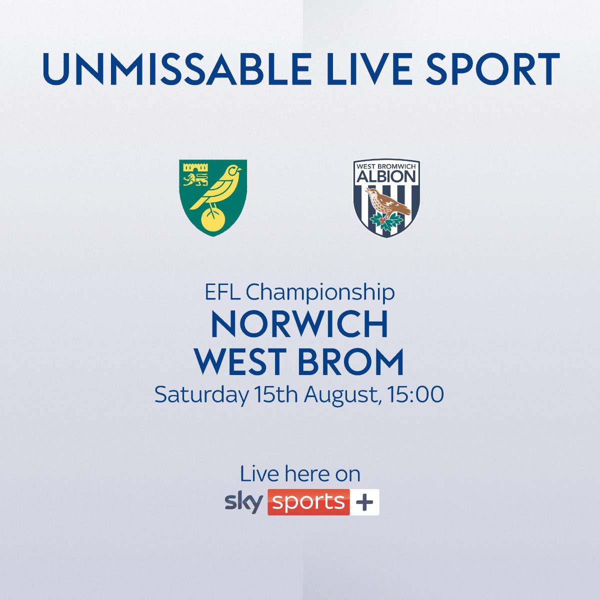 Norwich City vs West Brom – Live at The Queen Victoria ⚽